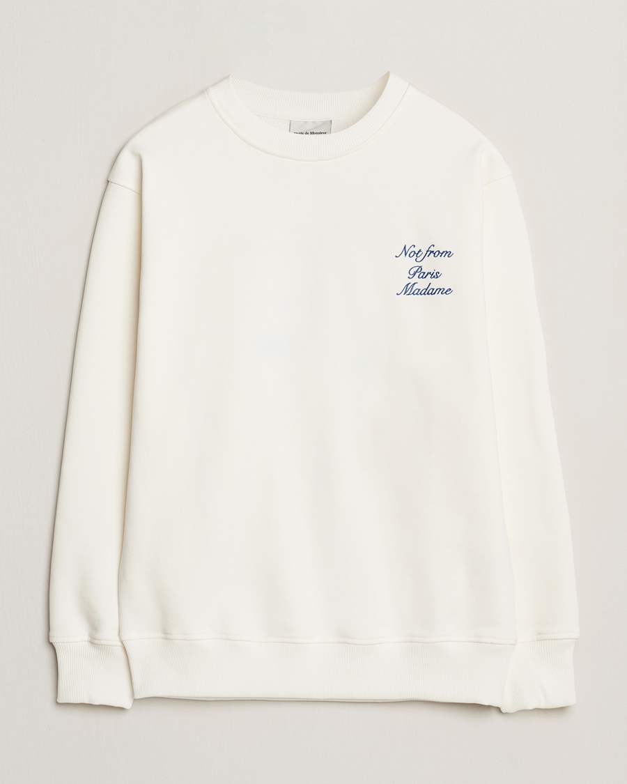 Mies | Puserot | Drôle de Monsieur | Slogan Sweatshirt Off White
