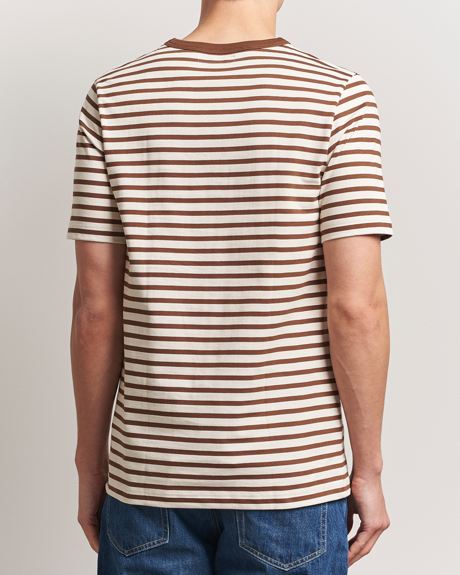 Mies | T-paidat | Merz b. Schwanen | Relaxed Fit Striped Sturdy T-Shirt Nut/Nature