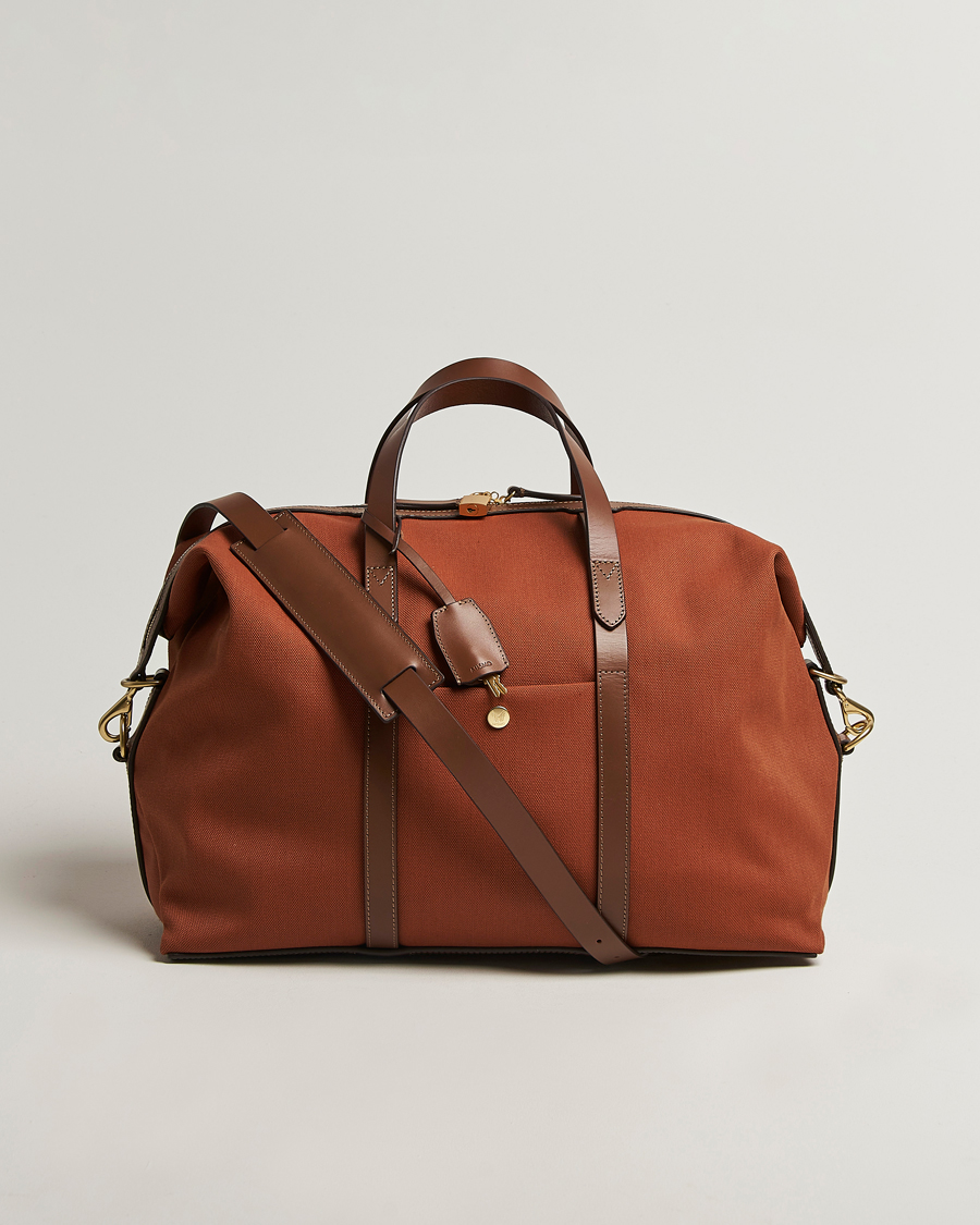 Mies | Mismo M/S Avail 48h Nylon Weekendbag Terracotta/Cuoio | Mismo | M/S Avail 48h Nylon Weekendbag Terracotta/Cuoio