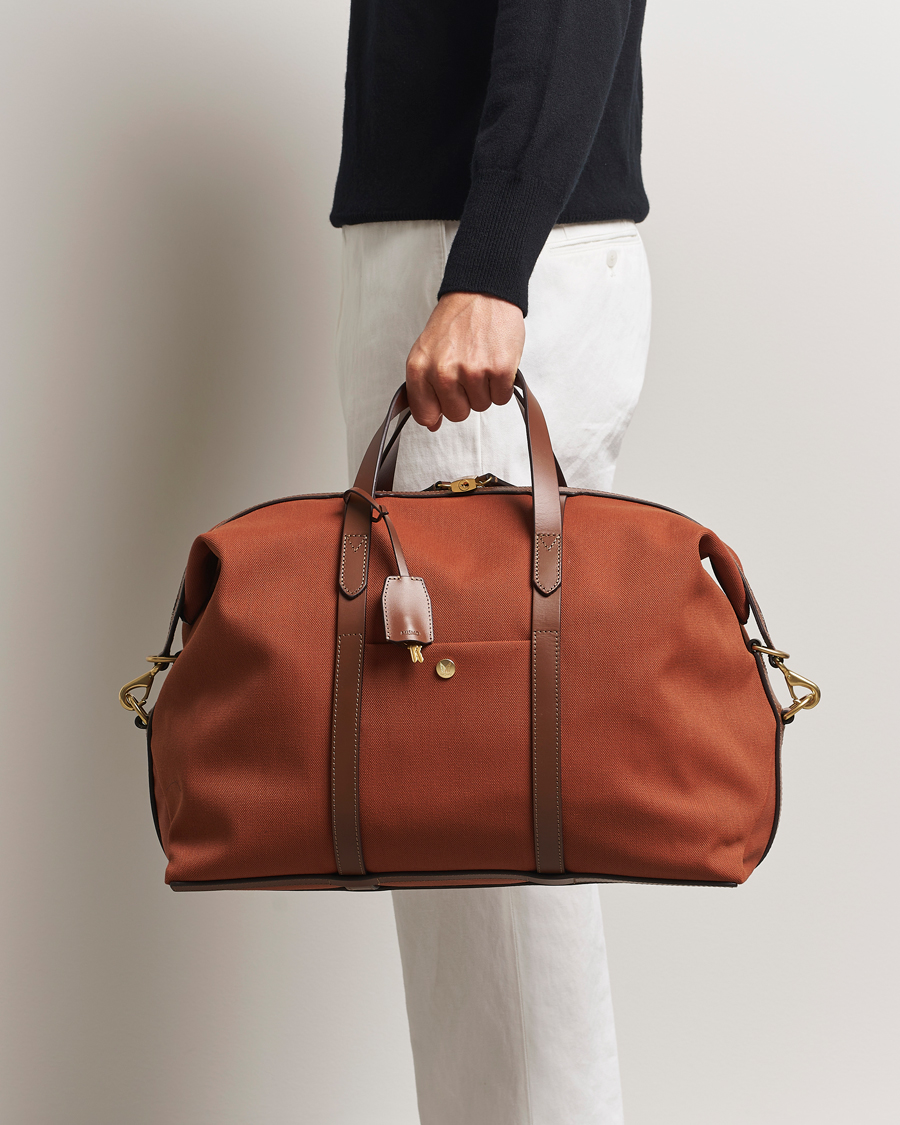 Mies | Mismo M/S Avail 48h Nylon Weekendbag Terracotta/Cuoio | Mismo | M/S Avail 48h Nylon Weekendbag Terracotta/Cuoio