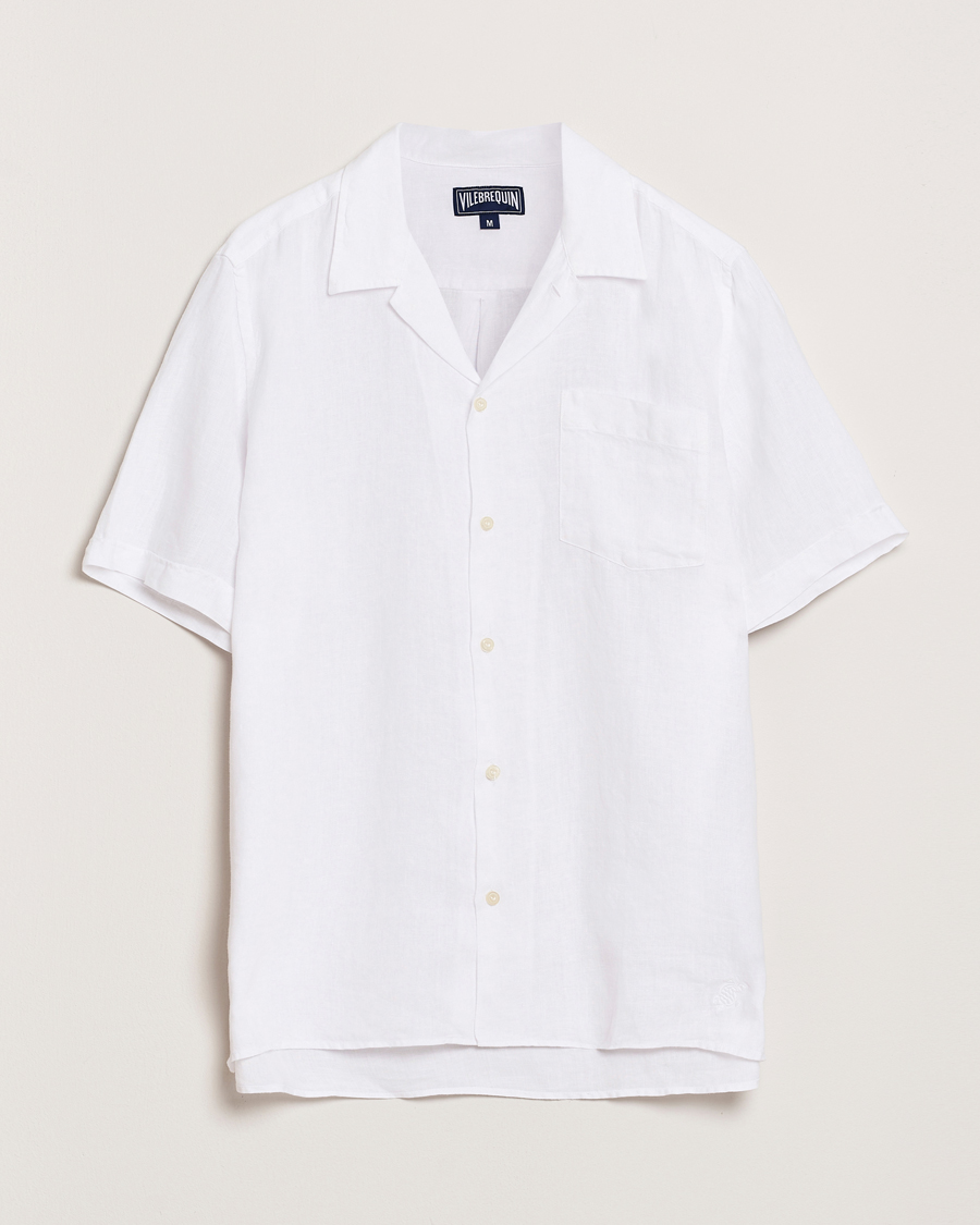 Mies | Kauluspaidat | Vilebrequin | Charli Resort Short Sleeve Shirt Blanc