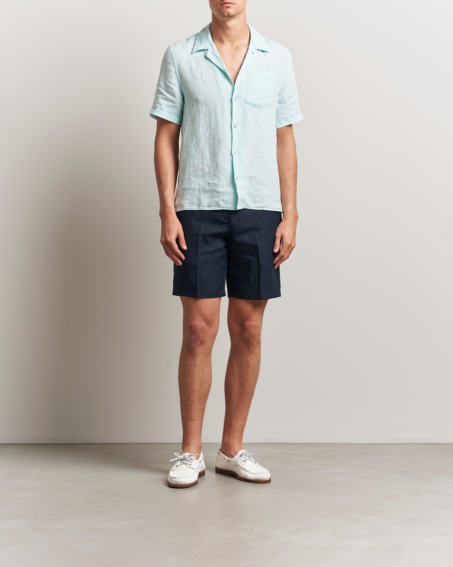 Mies | Kauluspaidat | Vilebrequin | Charli Resort Short Sleeve Shirt Pacific