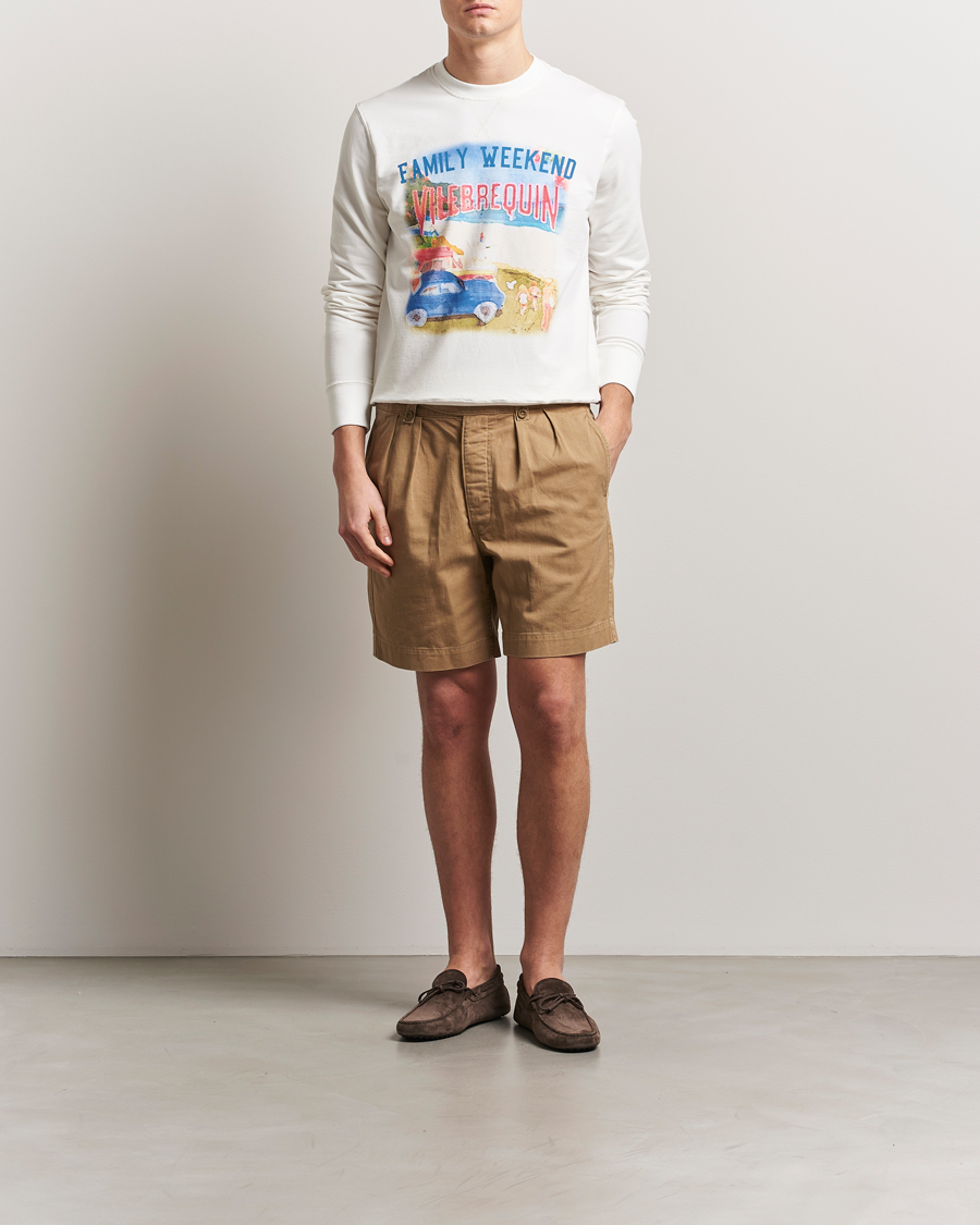 Mies | Puserot | Vilebrequin | Printed Crew Neck Sweatshirt Off White