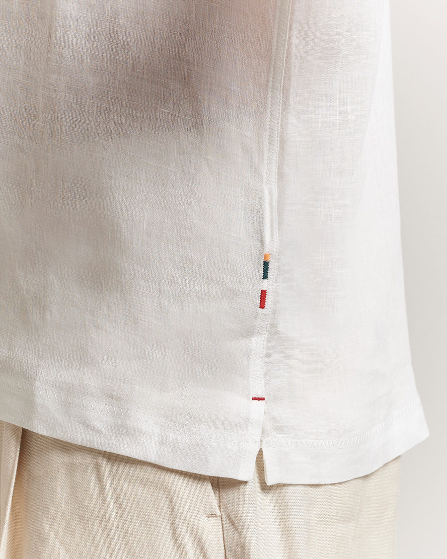 Mies | Kauluspaidat | Orlebar Brown | Maitan II Short Sleeve Linen Shirt White