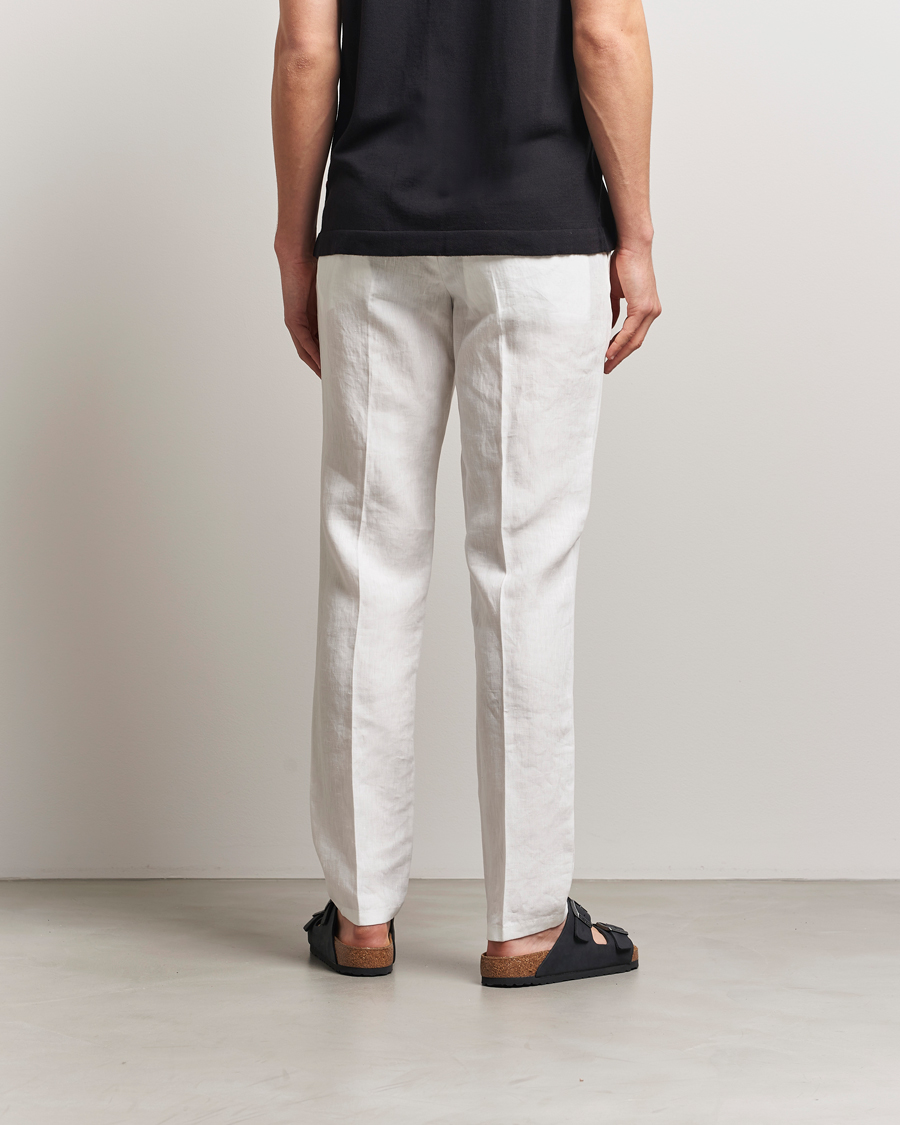 Mies | Housut | Orlebar Brown | Griffon Italian Linen Trousers White Sand