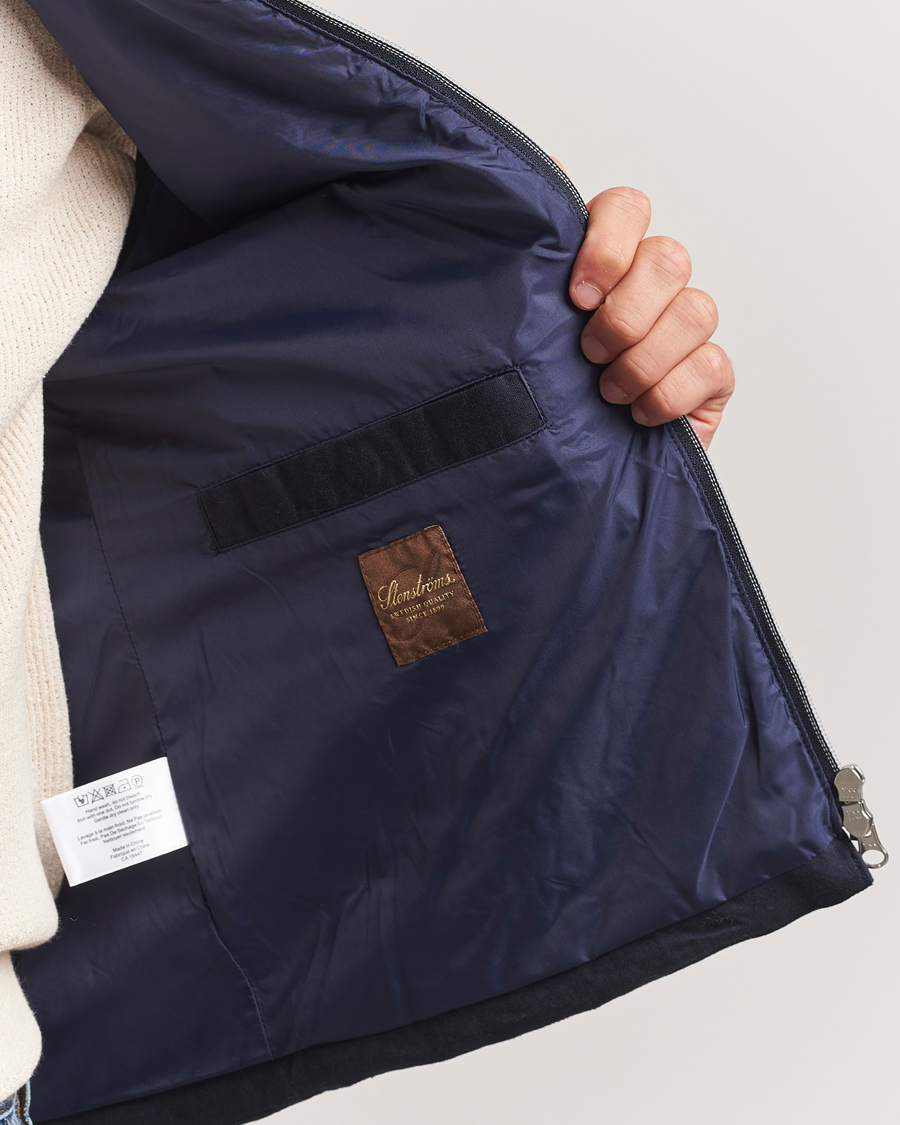 Mies | Takit | Stenströms | Linen/Alcantar Vest Navy