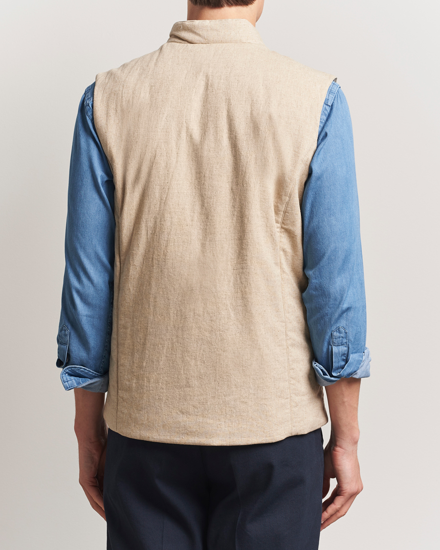 Mies | Takit | Stenströms | Linen/Alcantar Vest Beige