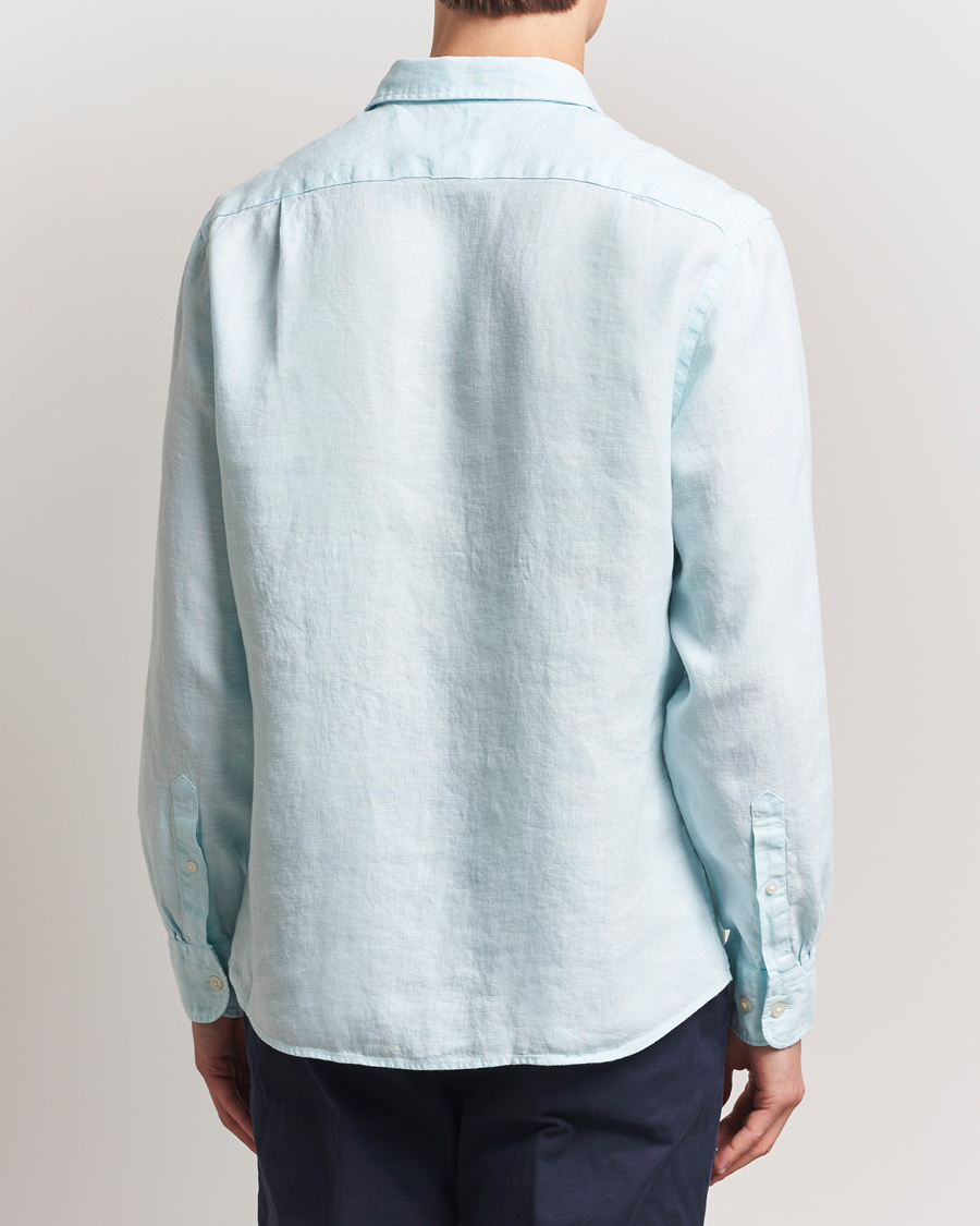 Mies | Kauluspaidat | Charles Tyrwhitt | Pure Linen Slim Fit Shirt Aqua