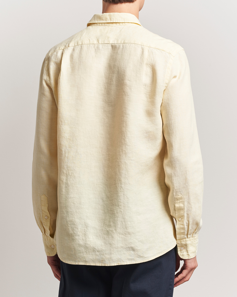 Mies | Kauluspaidat | Charles Tyrwhitt | Pure Linen Slim Fit Shirt Lemon