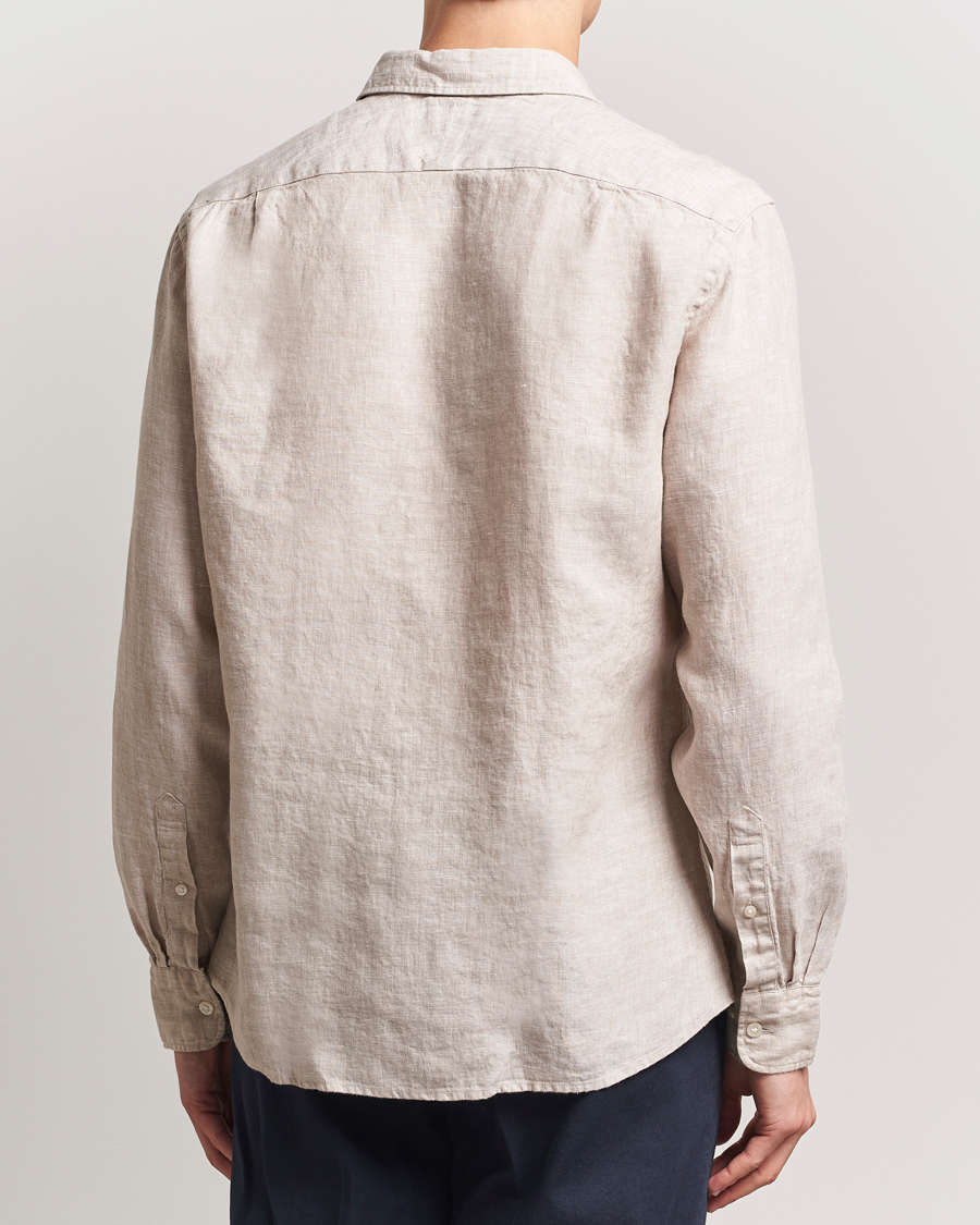 Mies | Kauluspaidat | Charles Tyrwhitt | Pure Linen Slim Fit Shirt Oatmeal