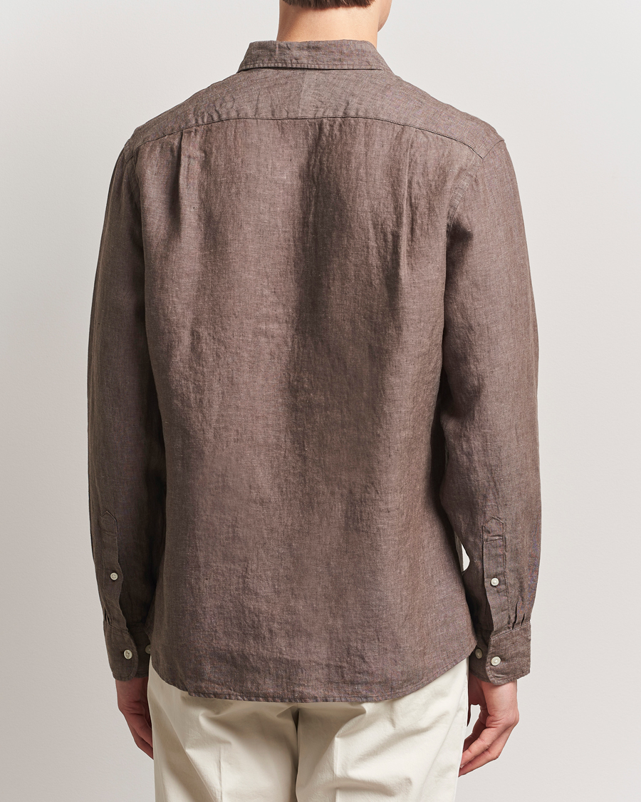 Mies | Kauluspaidat | Charles Tyrwhitt | Pure Linen Slim Fit Shirt Mocha