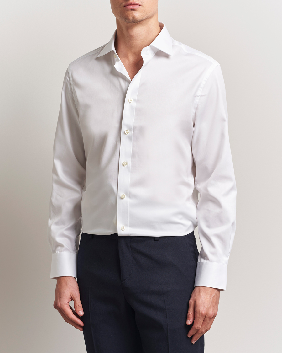 Mies | Kauluspaidat | Charles Tyrwhitt | Egyptian Cotton Twill Shirt White
