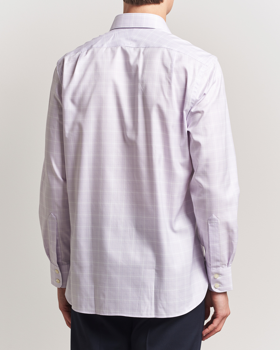 Mies | Kauluspaidat | Charles Tyrwhitt | Egyptian Cotton Pow Check Shirt Lavender