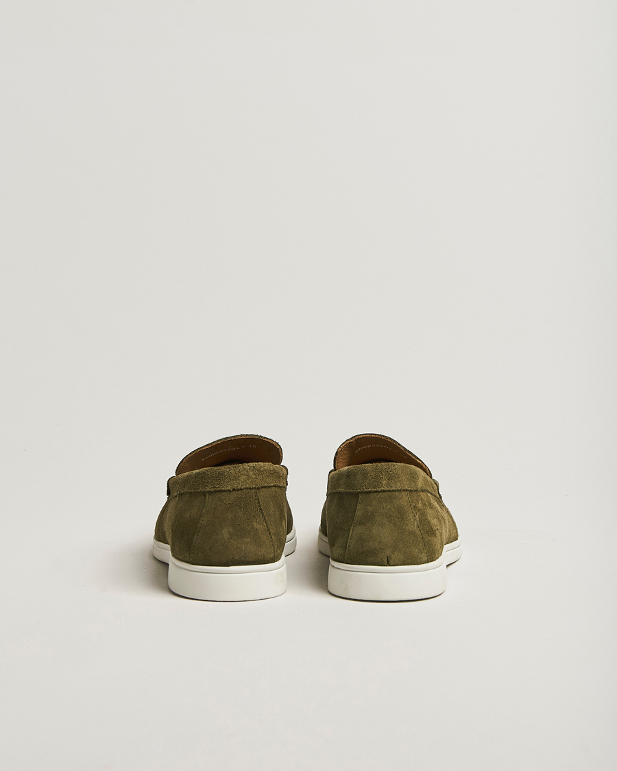 Mies | Charles Tyrwhitt Suede Slip On Loafers Olive Green | Charles Tyrwhitt | Suede Slip On Loafers Olive Green