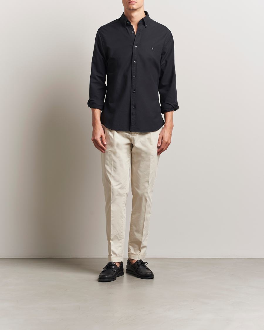 Mies | Kauluspaidat | Charles Tyrwhitt | Button Down Stretch Oxford Shirt Black