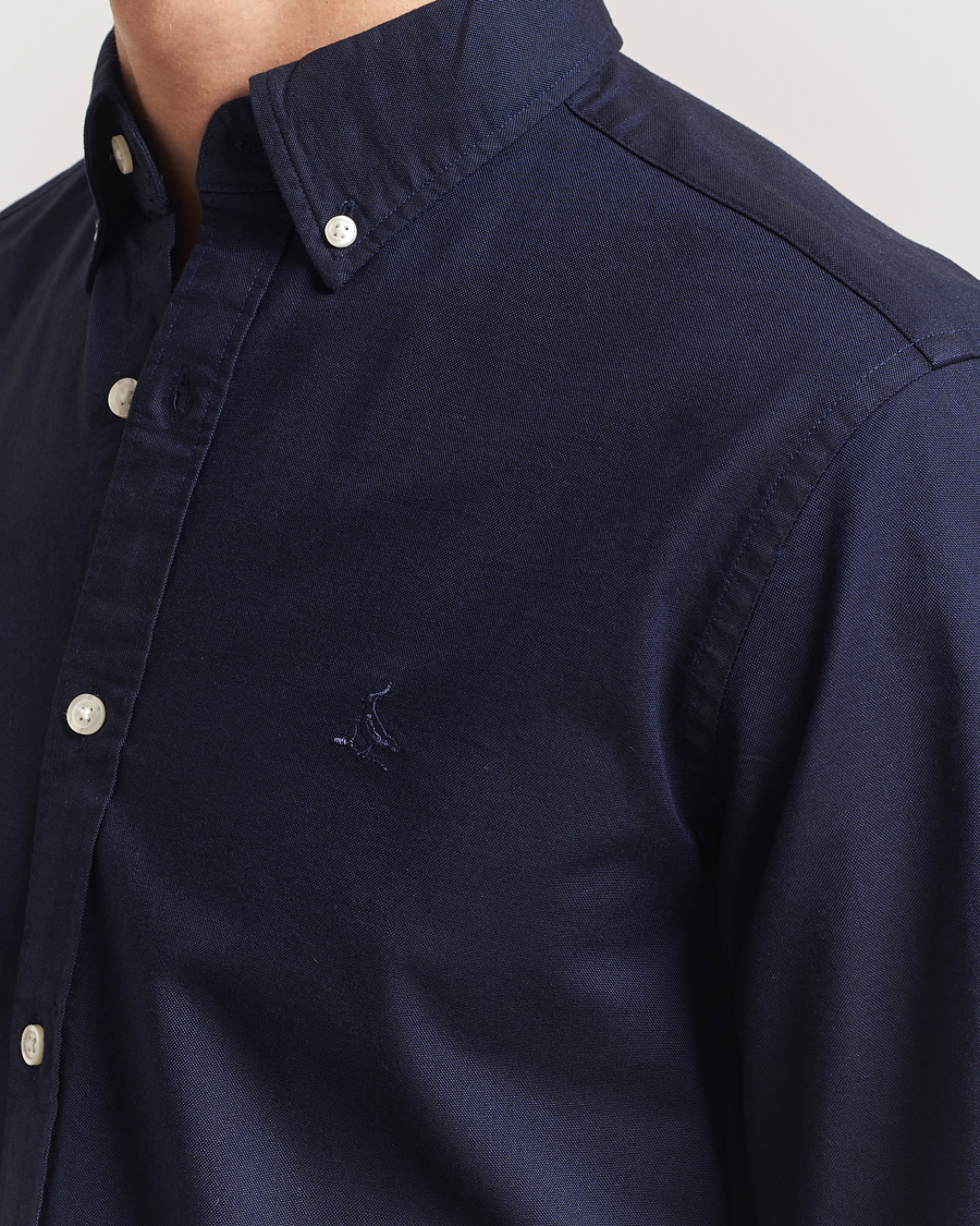 Mies | Kauluspaidat | Charles Tyrwhitt | Button Down Stretch Oxford Shirt Ink Blue