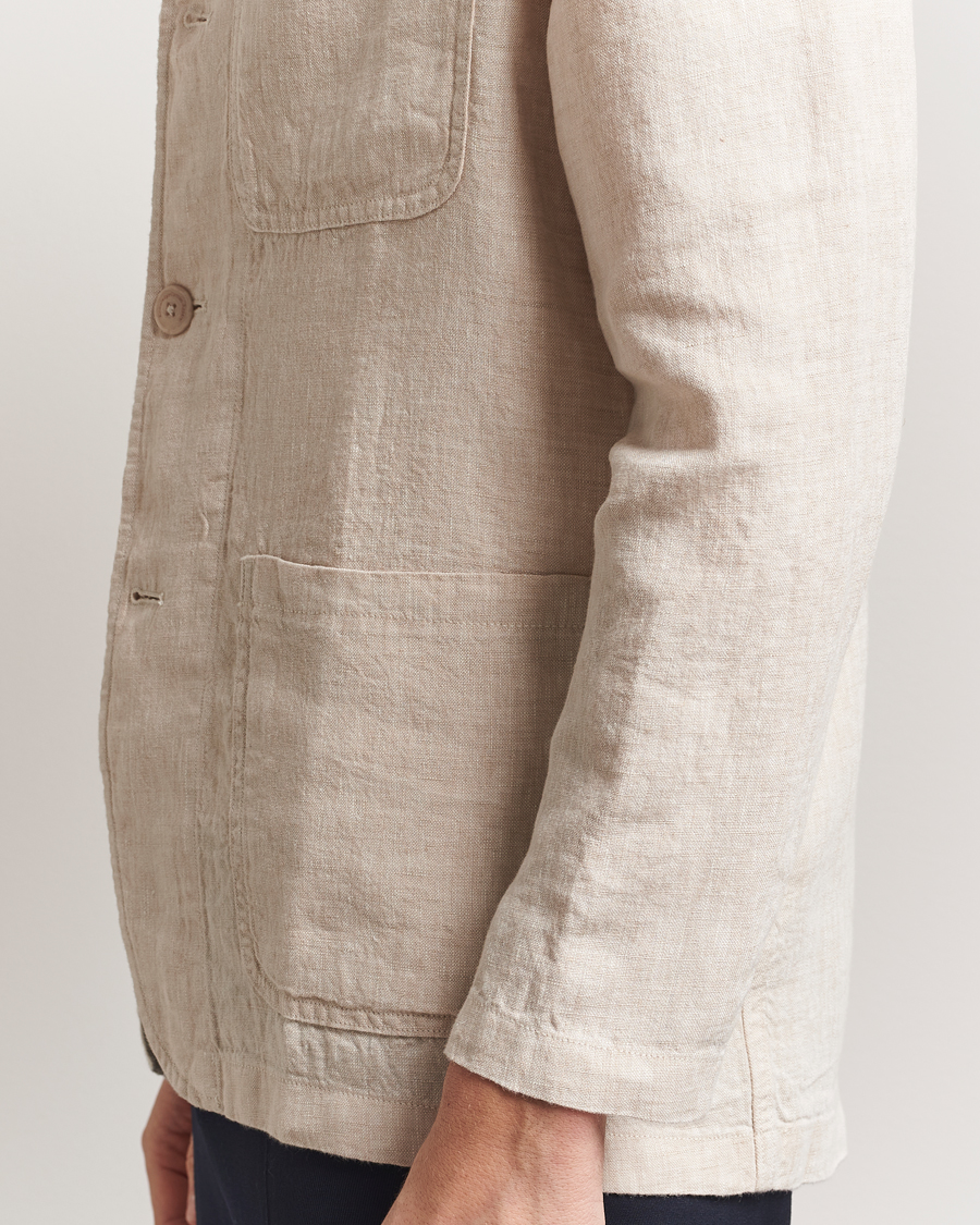 Mies | Pikkutakit | KnowledgeCotton Apparel | Linen Blazer Light Feather Grey