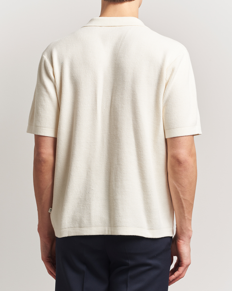 Mies | Kauluspaidat | KnowledgeCotton Apparel | Knitted Short Sleeve Shirt Eggret