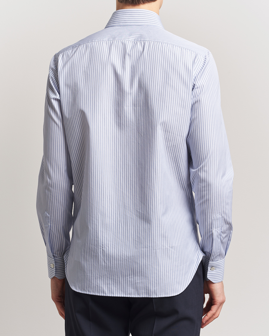 Mies | Kauluspaidat | Kiton | Slim Fit Dress Shirt Light Blue Stripe