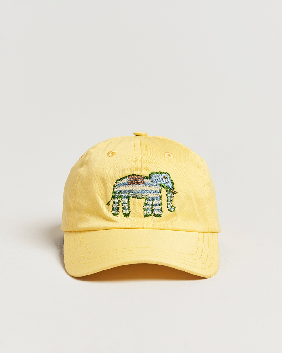 Mies | Drake's Elephant Embroidered Cap Lemon | Drake's | Elephant Embroidered Cap Lemon