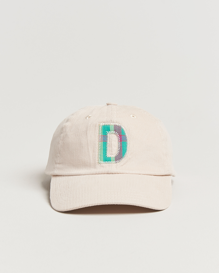 Mies | Drake's D Applique Baseball Cap Ecru | Drake's | D Applique Baseball Cap Ecru