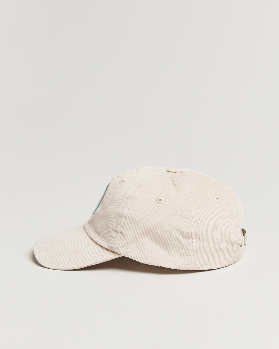 Mies | Drake's D Applique Baseball Cap Ecru | Drake's | D Applique Baseball Cap Ecru