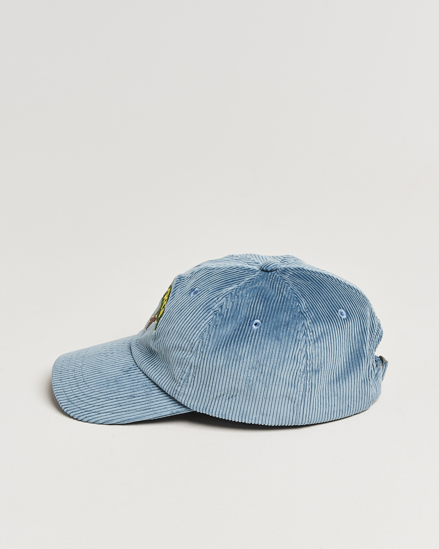 Mies | Drake's Drake´s Tree Baseball Cap Cornflower Blue | Drake's | Drake´s Tree Baseball Cap Cornflower Blue