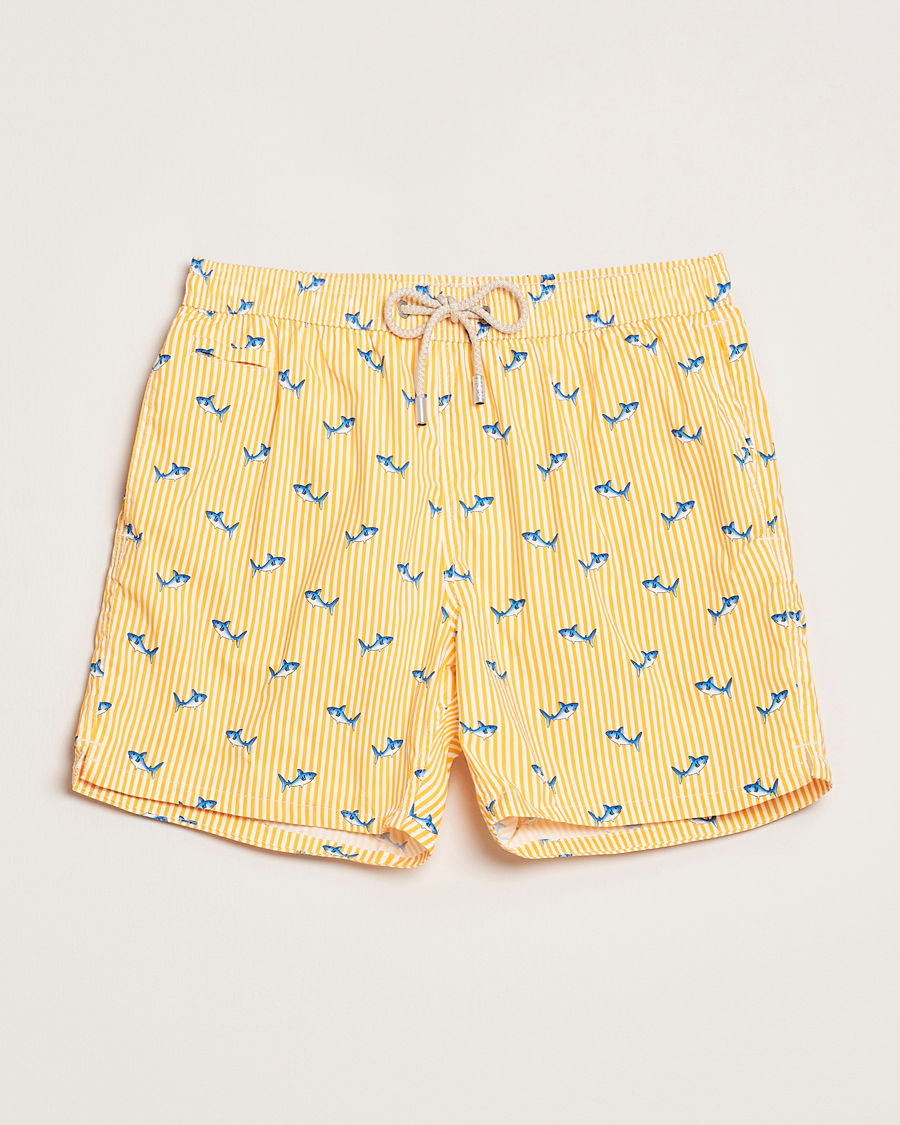 Mies | Uimahousut | MC2 Saint Barth | Printed Swim Shorts Yellow Malie Stripes