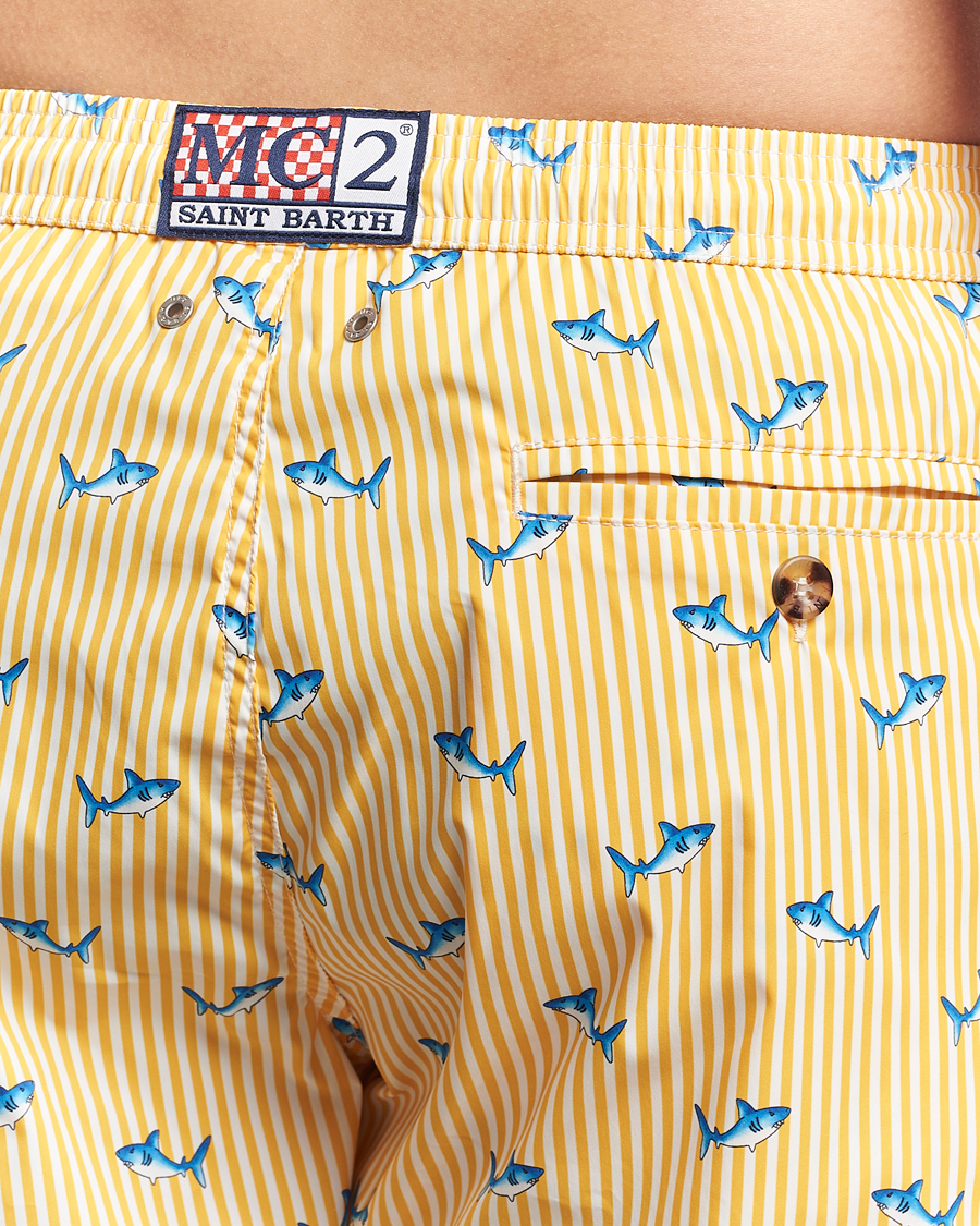 Mies | Uimahousut | MC2 Saint Barth | Printed Swim Shorts Yellow Malie Stripes