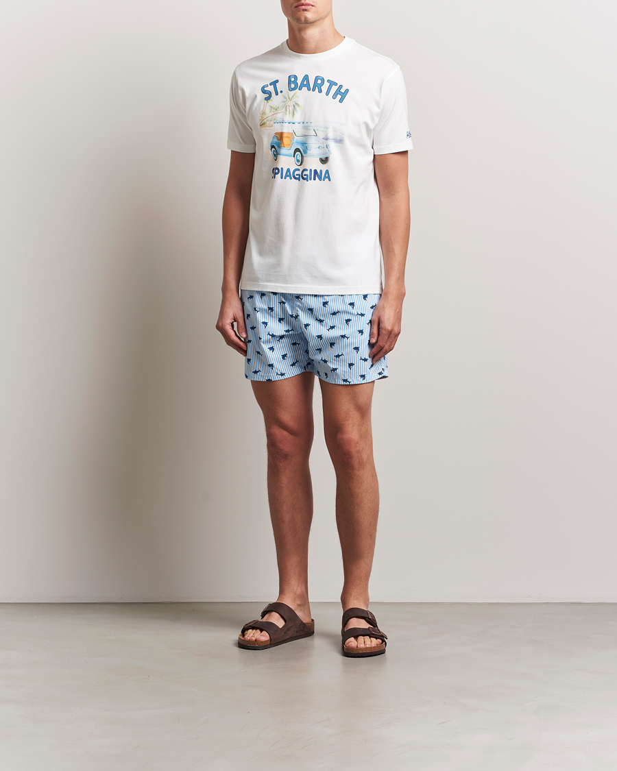 Mies | T-paidat | MC2 Saint Barth | Printed Cotton T-Shirt Spiaggina