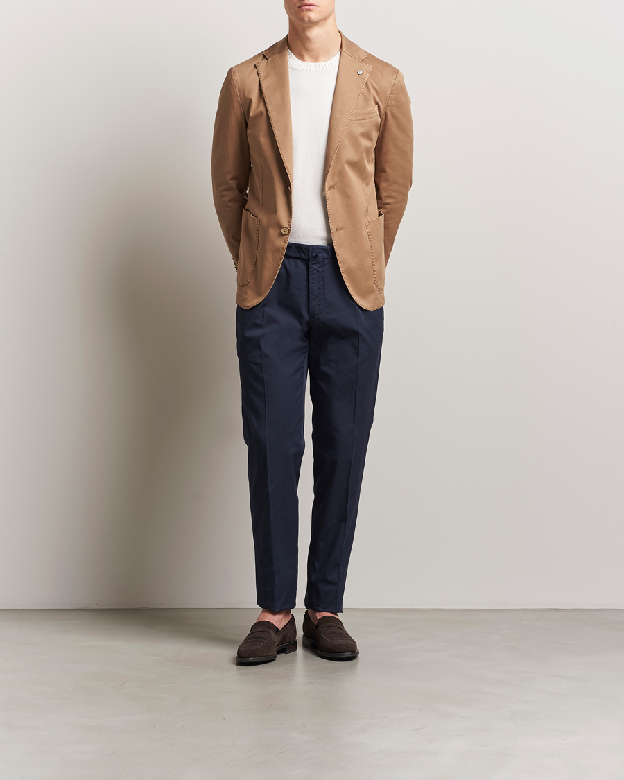 Mies | Pikkutakit | L.B.M. 1911 | Jack Regular Fit Cotton Stretch Blazer Taupe