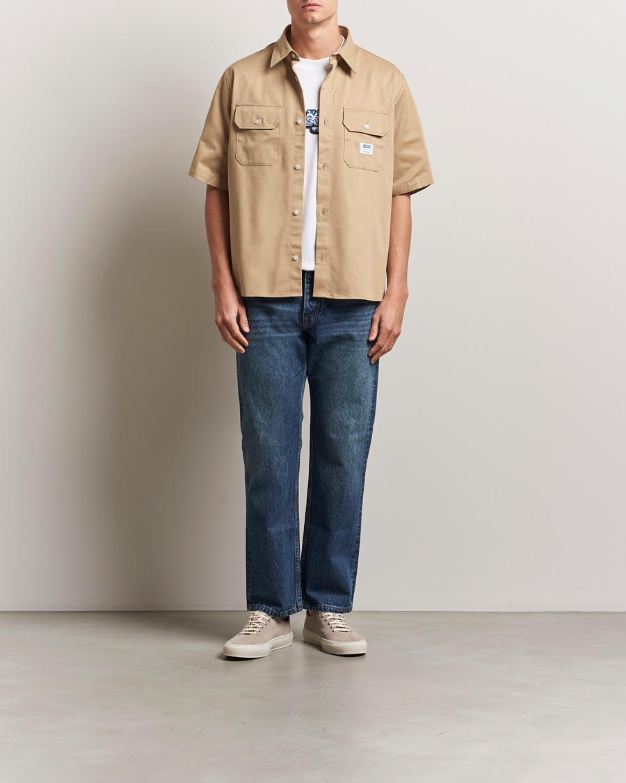 Mies | Kauluspaidat | HUGO | Ekyno Short Sleeve Shirt Medium Beige