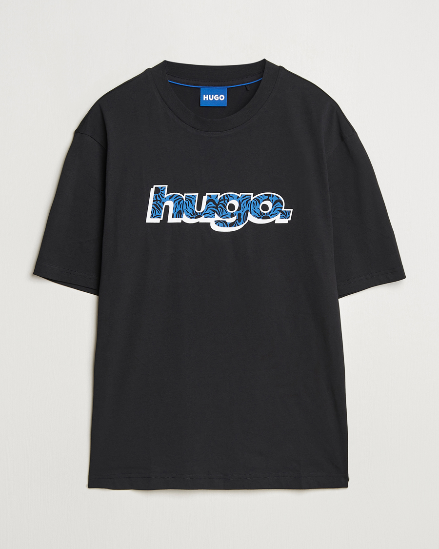 Mies | T-paidat | HUGO | Nugibol 3D Logo Crew Neck T-Shirt Black