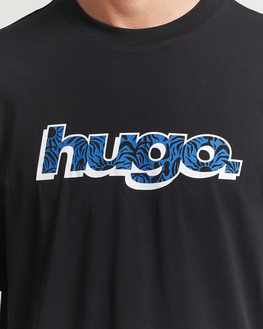 Mies | T-paidat | HUGO | Nugibol 3D Logo Crew Neck T-Shirt Black