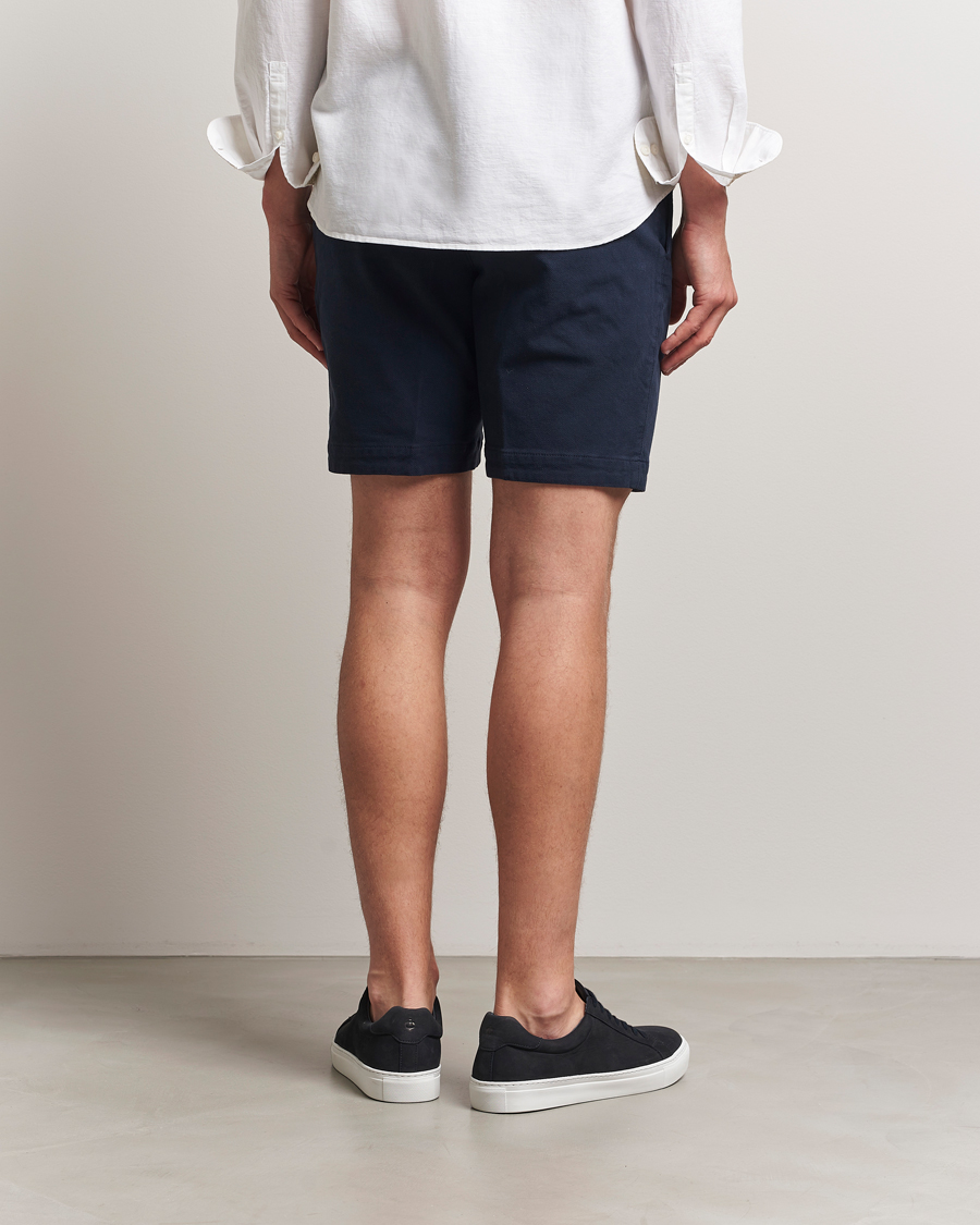 Mies | Shortsit | BOSS BLACK | Slice Structured Cotton Shorts Dark Blue