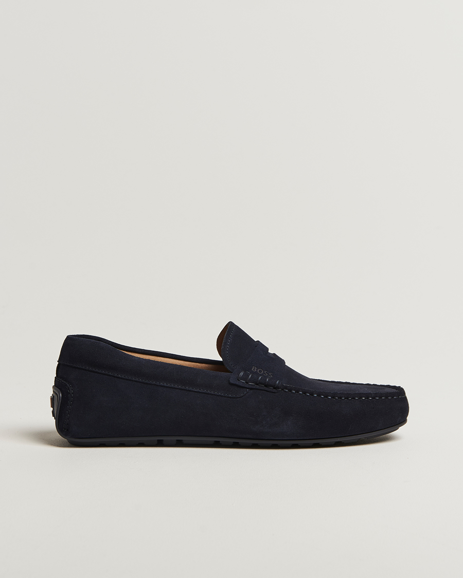 Mies | BOSS BLACK Noel Suede Moccasin Dark Blue | BOSS BLACK | Noel Suede Moccasin Dark Blue