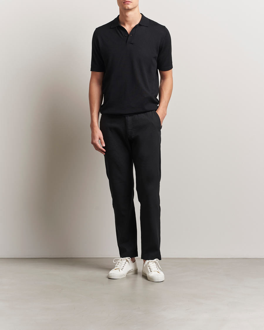 Mies | Housut | BOSS ORANGE | Sanderson Linen Pants Black