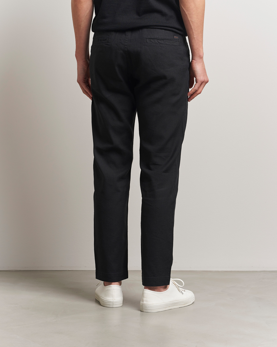 Mies | Housut | BOSS ORANGE | Sanderson Linen Pants Black