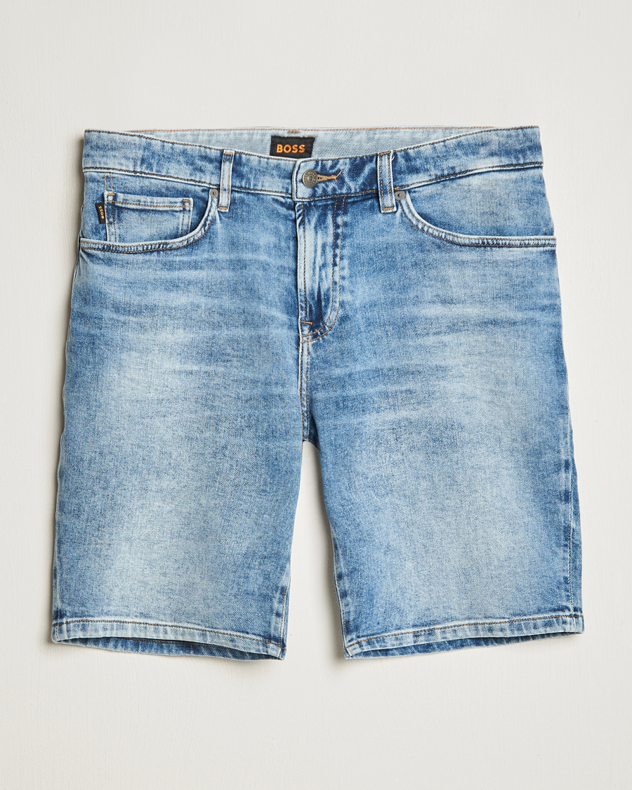 Mies | Shortsit | BOSS ORANGE | Re.Maine Denim Shorts Light Blue