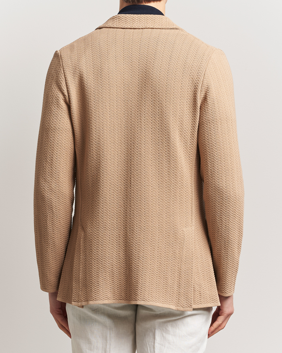 Mies | Pikkutakit | Lardini | Knitted Cotton Structured Blazer Beige