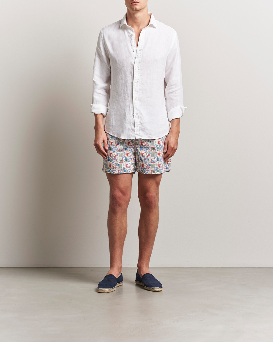 Mies | Uimahousut | Ripa Ripa | Printed Swimshorts Off White
