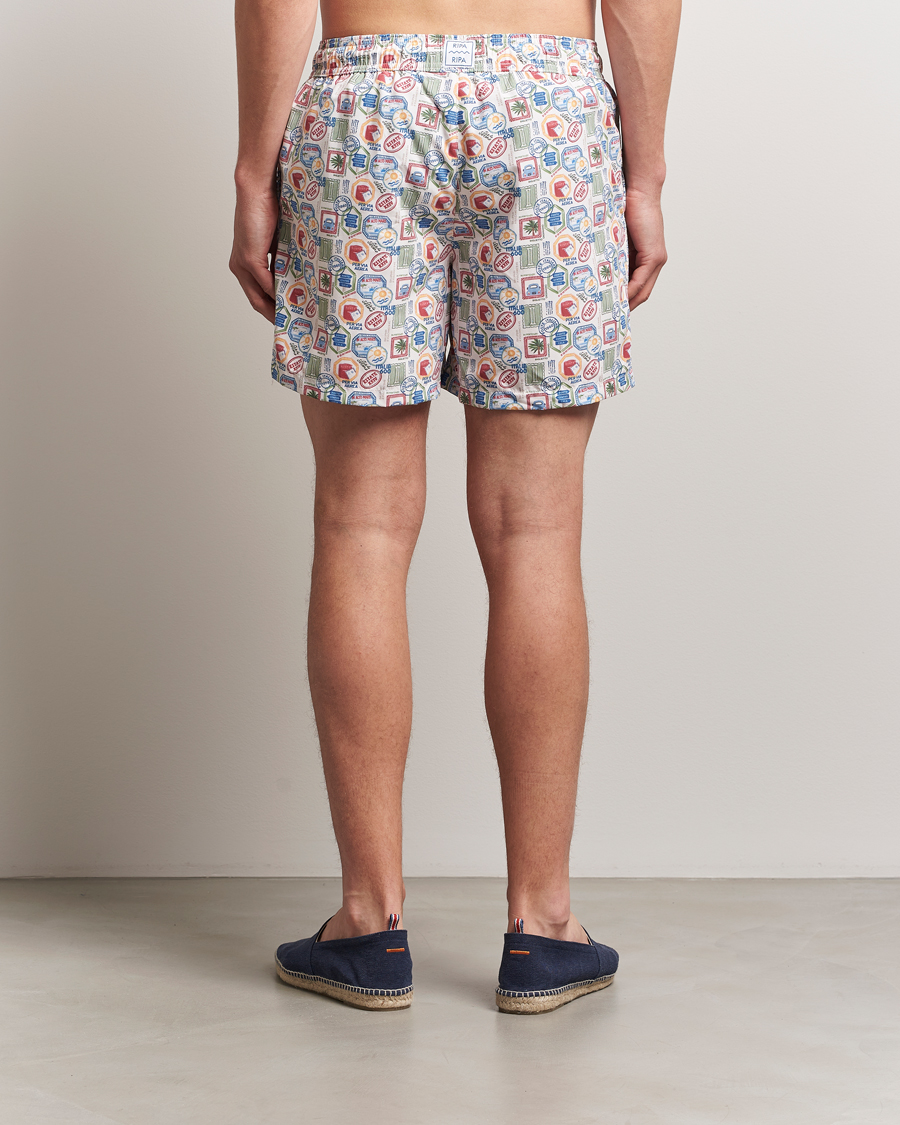Mies | Uimahousut | Ripa Ripa | Printed Swimshorts Off White