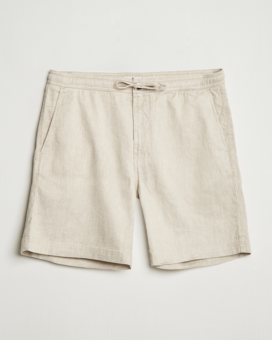 Mies | Shortsit | Morris | Fenix Linen/Cotton Shorts Beige