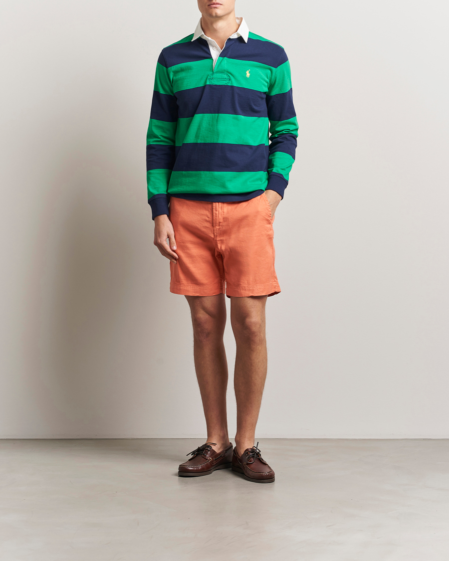 Mies | Shortsit | Morris | Fenix Linen/Cotton Shorts Orange