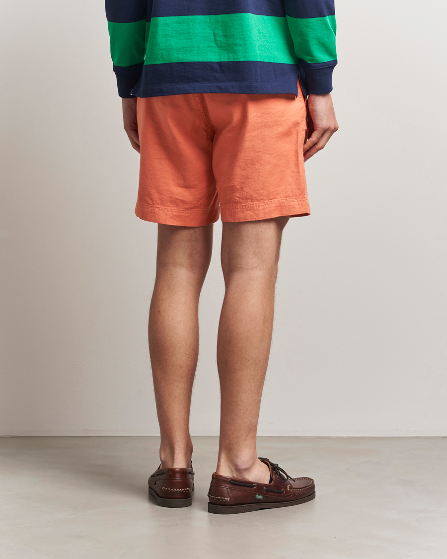 Mies | Shortsit | Morris | Fenix Linen/Cotton Shorts Orange