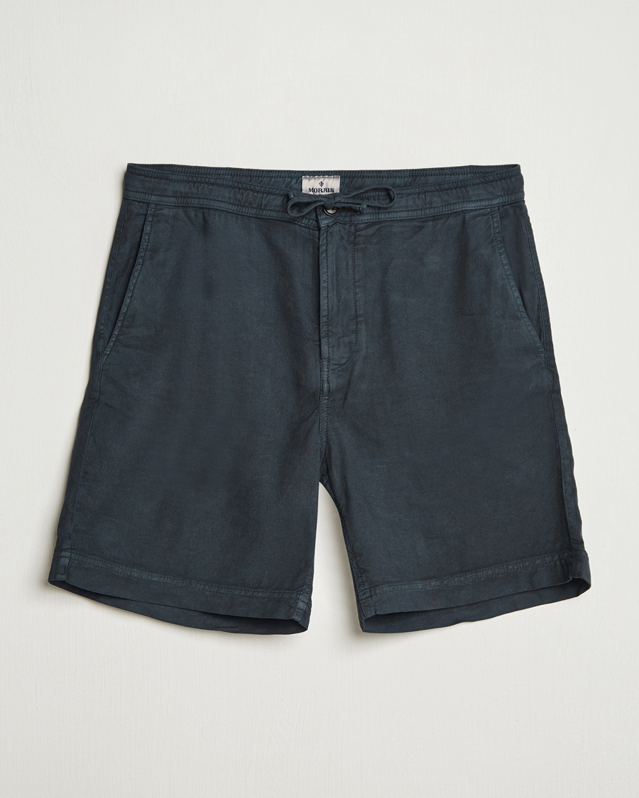 Mies | Shortsit | Morris | Fenix Linen/Cotton Shorts Blue