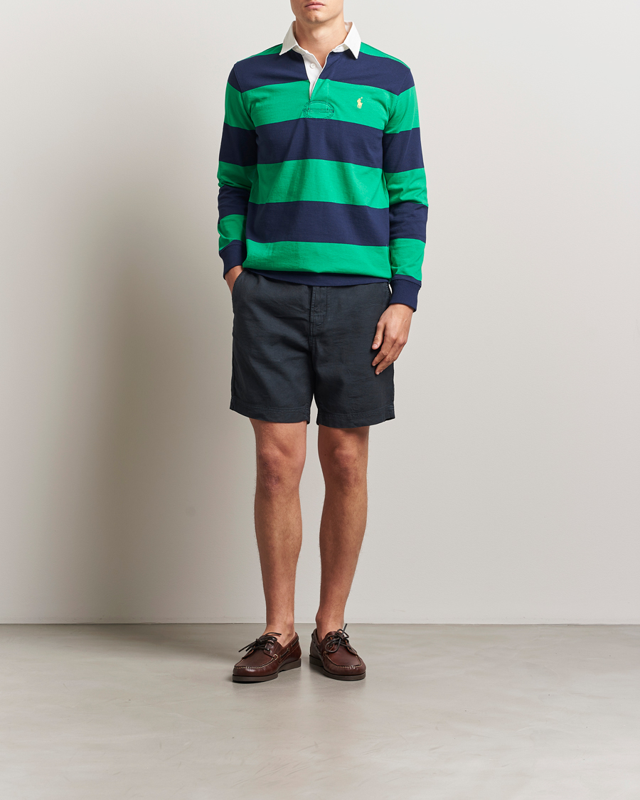 Mies | Shortsit | Morris | Fenix Linen/Cotton Shorts Blue