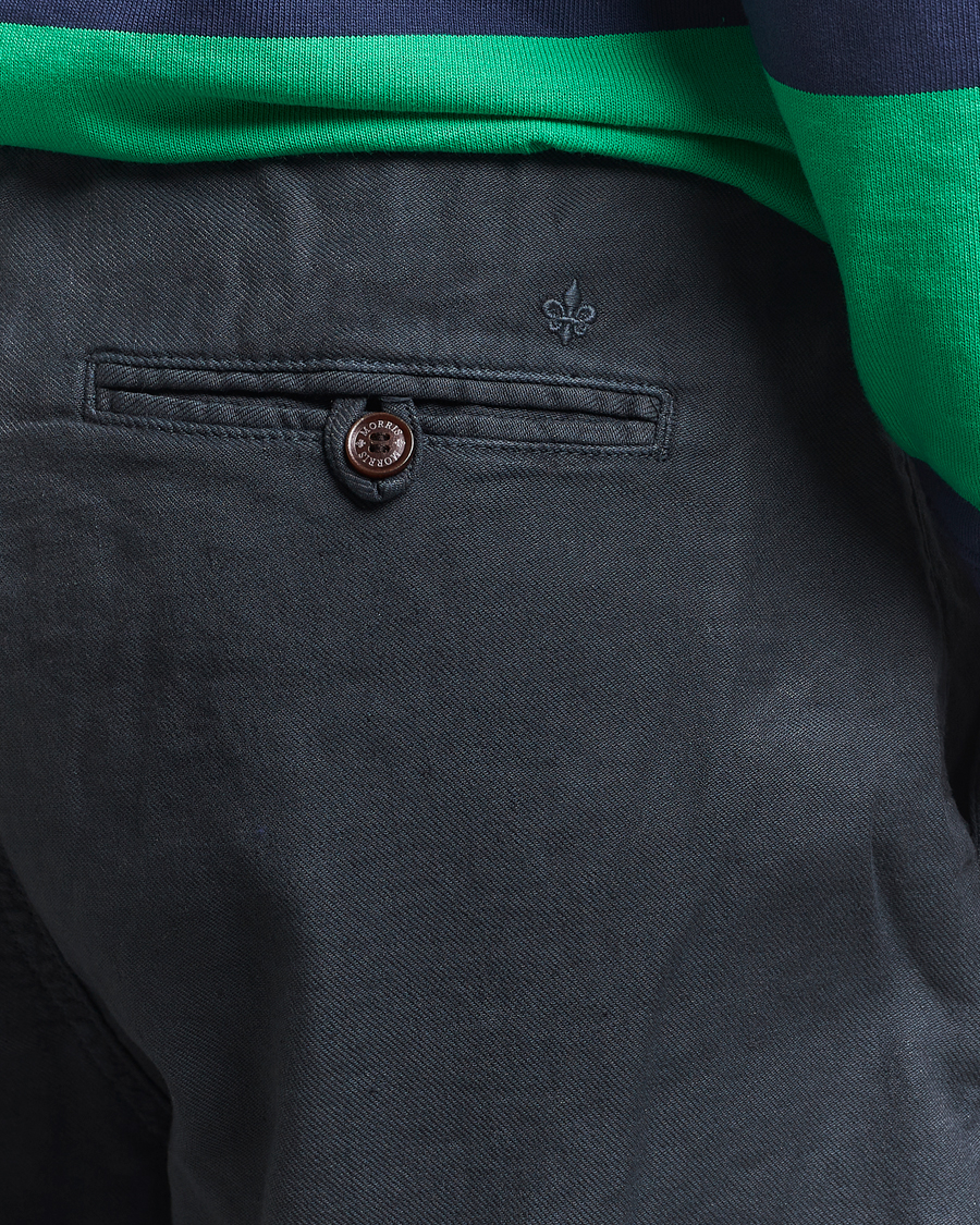 Mies | Shortsit | Morris | Fenix Linen/Cotton Shorts Blue