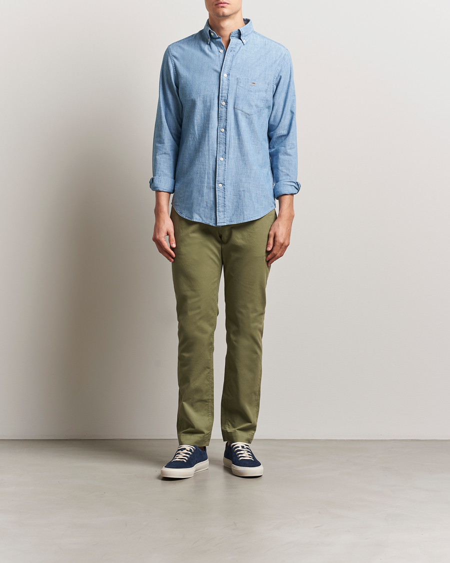Mies | Housut | Morris | Jeffrey Summer Chino Olive