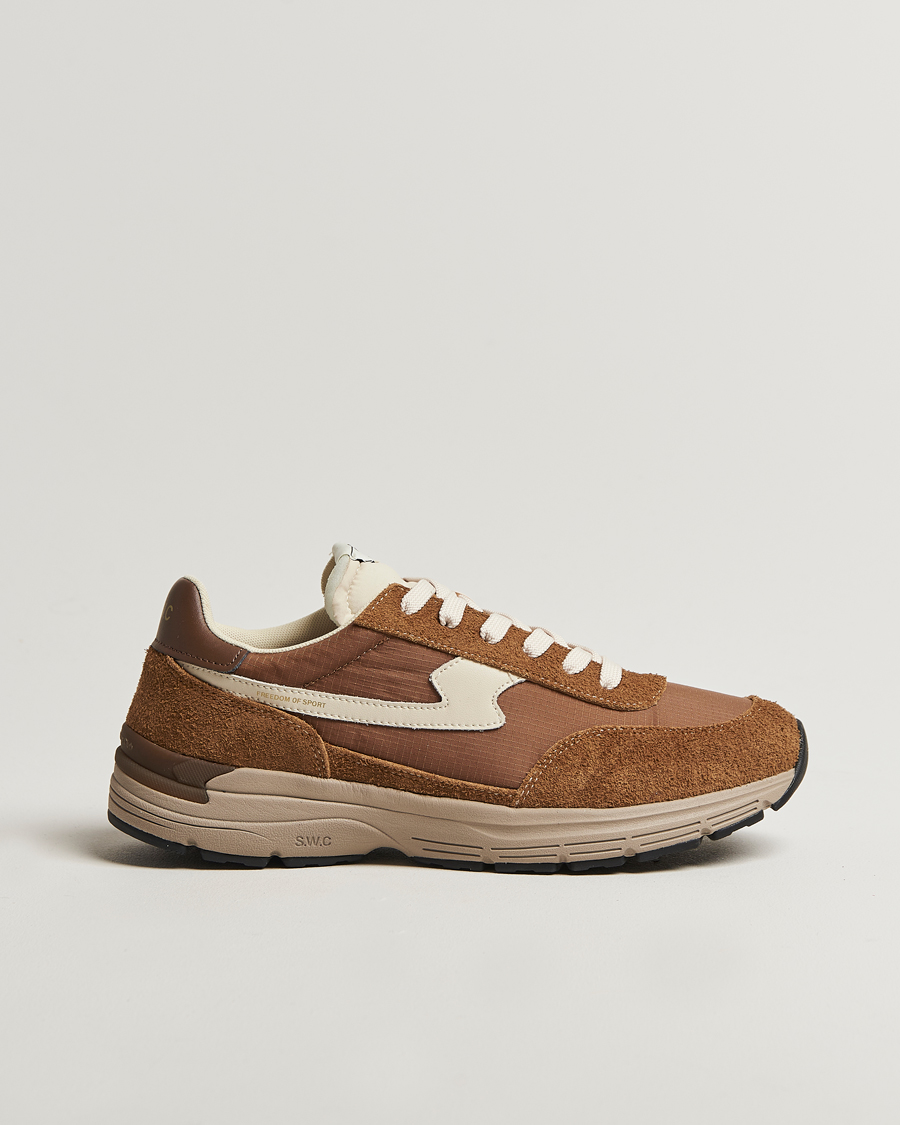 Mies | Stepney Workers Club Osier S-Strike Suede Mix Runner Sneaker Brown | Stepney Workers Club | Osier S-Strike Suede Mix Runner Sneaker Brown